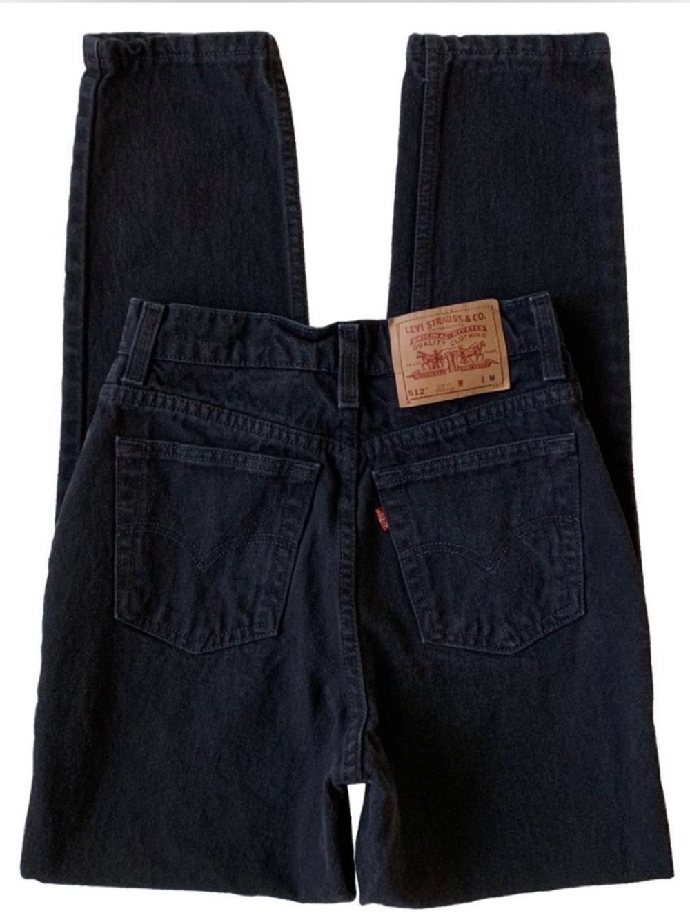 Levi's Black Straight-Leg Denim Jeans